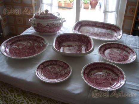 Lifver Piatti per piatti in porcellana 25cm Piatti da portata con bordo in rilievo set di 6 bianco rotondo e elegante