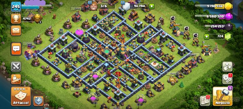 Mura Livello 12 Clash Of Clans