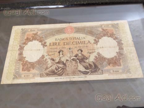 Banconota lire serie decr agosto 1947. Cerca, compra, vendi nuovo e usato:  Banconota 10000 lire regine del mare